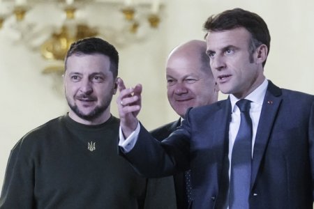 Macron: Rusia nu trebuie sa castige <span style='background:#EDF514'>RAZBOI</span>ul din Ucraina / Miza este viitorul Europei