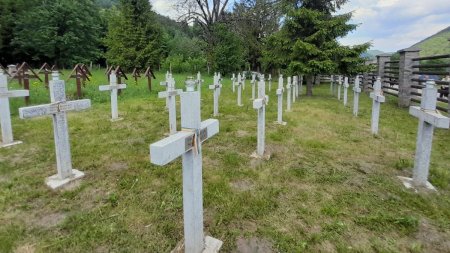 Crucile eroilor romani din cimitirul de la Valea Uzului vor fi demolate, dupa o decizie a Curtii de Apel Bacau
