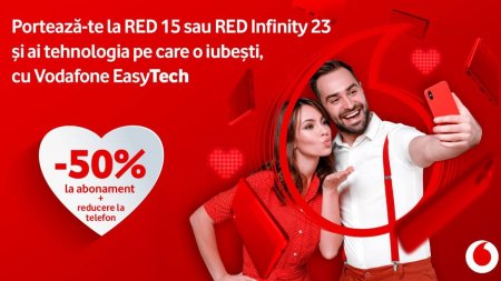 De Valentine's Day, te portezi la <span style='background:#EDF514'>VODAFONE</span> si ai 50% discount la abonamente & super preturi la telefoane