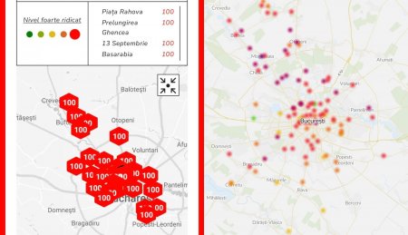 Poluare extrema in Bucuresti si Ilfov in aceasta dimineata. Aerlive: Nicio zona nu a scapat de poluare