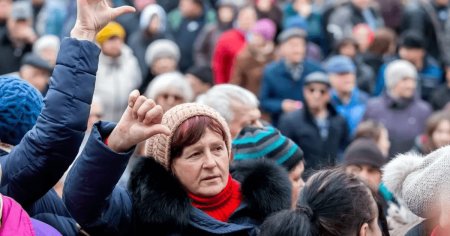 Membrii partidului È˜or care au participat la protestul antiguvernamental de la Chisinau: Vrem sa facem parte din Rusia