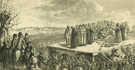 Moartea terifianta a lui Horea. Ritual infiorator la executia prin tragerea pe roata din 28 februarie 1785