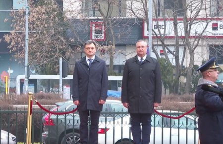 Dorin Recean a ajuns in Romania. Premierul Republicii Moldova a fost primit de Nicolae Ciuca la Palatul Victoria
