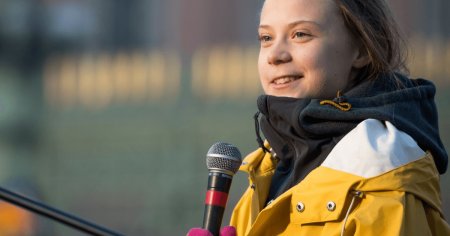 Greta Thunberg, retinuta pentru scurt timp de politie in timpul unei demonstratii la Oslo VIDEO