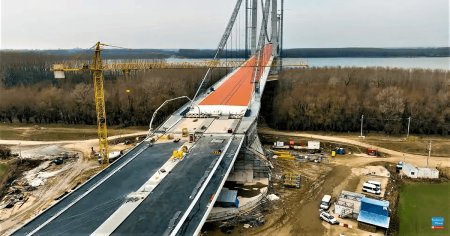 Podul de la Braila: ce lucrari ar putea fi gata anul acesta