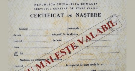 Anumite certificate de nastere romanesti nu mai sunt valabile. Romanii din strainatate ar putea avea probleme daca nu le schimba