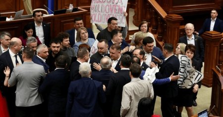 Scandal in Parlamentul de la Chisinau, la votul pentru inlocuirea ,,limbii moldovenesti cu ,,limba romana