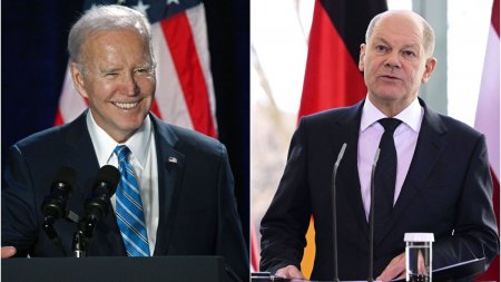 Can<span style='background:#EDF514'>CELARU</span>l Olaf Scholz, intalnire cu presedintele Joe Biden la Washington