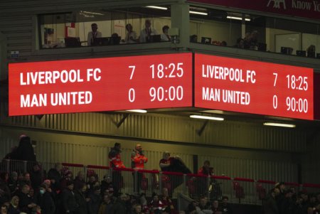 Manchester United, umilita pe Anfield in derby-ul Angliei. Liverpool a marcat de 7 ori