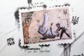 Posta ucraineana reediteaza un timbru cu o lucrare anti-Putin a lui Banksy. Mesajul adresat liderului de la Kremlin