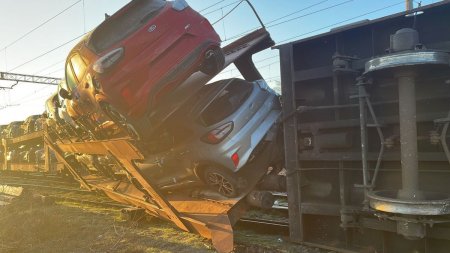 Acuzatii grave dupa incidentul feroviar de la Teleorman: Mecanicul nu ar fi respectat semnalul rosu, iar sistemul de franare automat a intrat in functiune
