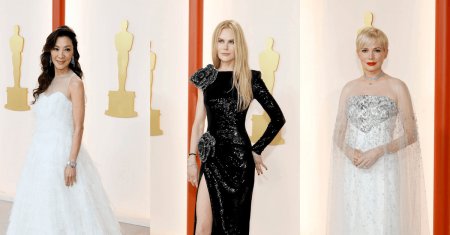 Premiile Oscar 2023: Cele mai frumoase tinute din acest an. <span style='background:#EDF514'>CULORI</span>le neutre au dominat covorul rosu