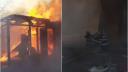 Incendiu violent in Barlad | Zeci de oameni au fugit din case dupa ce focul a ars zece magazii si s-a extins spre <span style='background:#EDF514'>LOCUINTE</span>