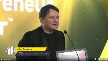 Mihai Pohontu, presedintele Amber, studio de jocuri, este castigatorul Galei EY Entrepreneur Of The Year