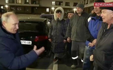 VIDEO. Cum a fost surprins Vladimir Putin in timpul vizitei la Mariupol