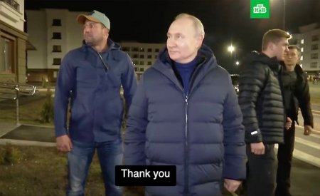 Kievul denunta ca Vladimir Putin a vizitat Mariupolul noaptea „ca <span style='background:#EDF514'>UN HOT</span>”. „A venit criminalul de razboi sa vada cu ochii lui genocidul?”