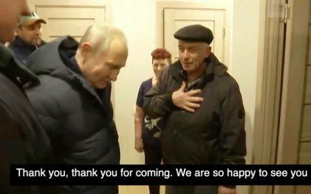 Traseul parcurs de Vladimir Putin in Mariupol, orasul care s-a aflat cel mai mult timp sub asediu | <span style='background:#EDF514'>GALERI</span>E FOTO