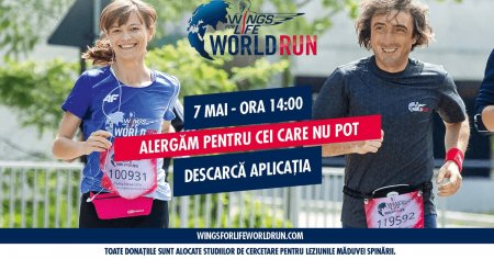 Alearga pentru cei care nu pot, pe 7 mai, la Wings For <span style='background:#EDF514'>LIFE</span> World Run