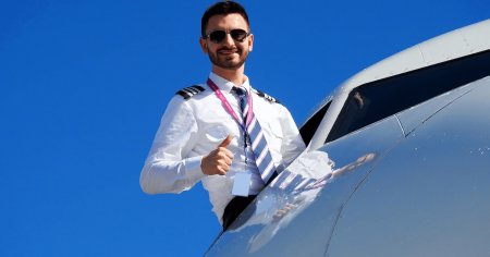 Pilot pe avioane de linie la numai 22 de ani. Povestea fascinanta a unui tanar din Iasi