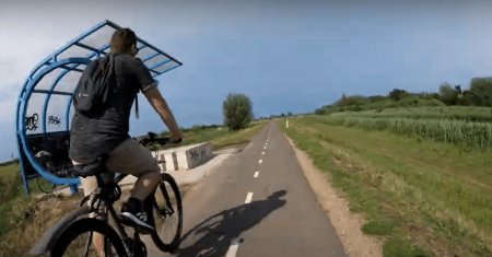 START pe singura pista de biciclete din Romania care trece o frontiera. Cati kilometri are