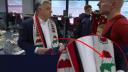 Federatia Romana de Fotbal da de inteles ca federatia maghiara minte ca UEFA i-a permis afisarea la meciuri a steagului Ungariei Mari