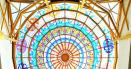 Fisuri la cupola-vitraliu unica a bibliotecii din Valcea remarcata de Academia <span style='background:#EDF514'>RECORD</span>urilor Mondiale FOTO