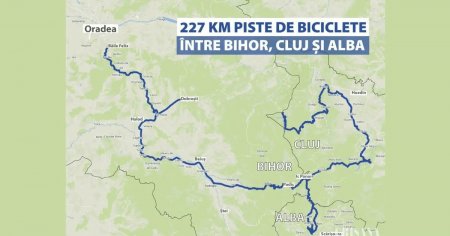 Velo Apuseni, proiectul pentru realizarea a 227 de kilometri de piste de biciclete in trei judete din Ardeal