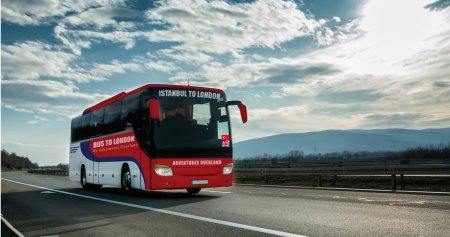 Cea mai lunga calatorie cu autocarul din lume va dura 56 de zile si va traversa Europa, din Istanbul la Londra