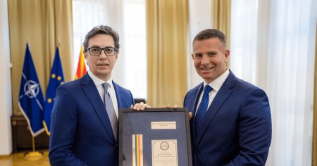 Gabriel Toncean, primit de presedintele Macedoniei de Nord: Scopul vizitei pentru seful culturismului romanesc