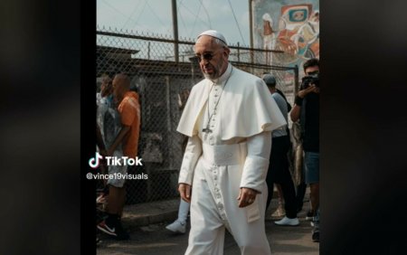 Fotografiile virale cu Papa <span style='background:#EDF514'>FRANCISC</span> care au pus internetul pe jar. Secretul din spatele vestimentatiei extravagante | VIDEO