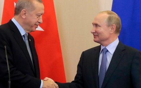 Erdogan: Putin ar putea vizita Turcia in aprilie pentru inaugurarea unei centrale <span style='background:#EDF514'>NUCLEARE</span>