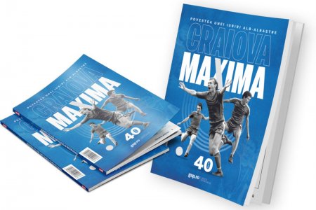 O revista exceptionala: Craiova Maxima, <span style='background:#EDF514'>POVE</span>stea unei iubiri alb-albastre » 148 de pagini PREMIUM intr-un album istoric, care e de azi pe piata