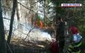 Incendiu de vegetatie la marginea localitatii Comarnic. 10 hectare au fost distruse de flacari