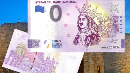 Cum arata bancnota euro suvenir cu Ștefan cel Mare si de unde se poate cumpara