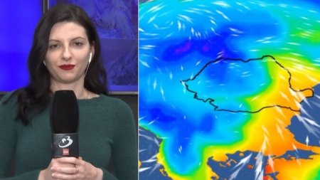 Furtuna Mathis vine cu un val de frig in Romania. Iris Raducanu (ANM): Ciclonul va fi asociat unui front atmosferic