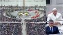 Papa Francisc a oficiat slujba de Floriile catolice din Piata Sf. Petru din Roma, la o zi dupa ce a fost externat