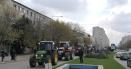 Protest cu zeci de utilaje agricole pe strazile din Slatina. 