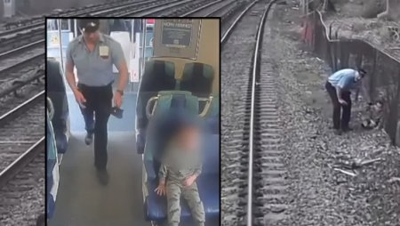 Mecanicii au oprit trenul ca sa salveze un copil de 3 ani bolnav, care se pierduse de mama sa si ajunsese pe o cale ferata din SUA