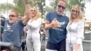 <span style='background:#EDF514'>NADIA COMANECI</span> si Arnold Schwarzenegger, filmati intr-un parc cu aparate de fitness: 