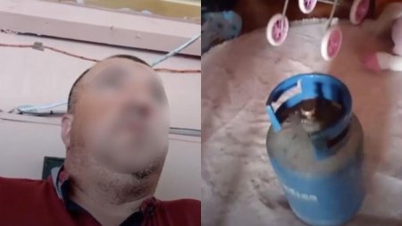 <span style='background:#EDF514'>CASA GROAZEI</span>! Tatal din Chiajna a amenintat LIVE pe Facebook ca se arunca in aer cu fetita sa de cinci ani: "Tati, mi-e frica"