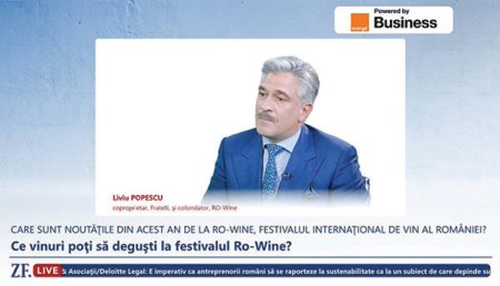 ZF Live. Liviu Popescu, coproprietar, <span style='background:#EDF514'>FRATELLI</span>, si cofondator, RO-Wine: Vom avea 1.000 de etichete la festivalul de vin RO-Wine de anul acesta si asteptam circa 5.000 de vizitatori