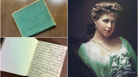 Jurnalul intim cu scoarte verzi al Reginei Maria poate fi vazut la Muzeul National de Istorie | A intrat in patrimoniul national