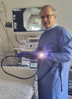 Enteroscop spiral motorizat, dispozitiv unic in Romania, la Spitalul Clinic CF Timisoara