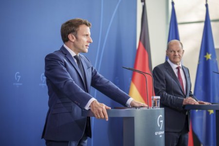 Macron: <span style='background:#EDF514'>CONSILIUL EUROPEI</span> va crea un registru al daunelor produse de Rusia prin invazia in Ucraina