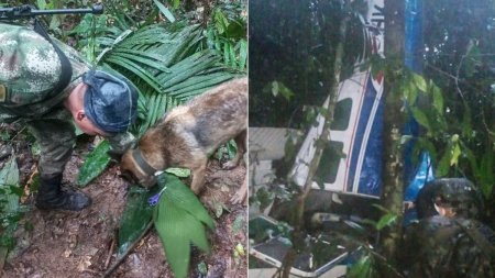 Patru copii au fost gasiti in viata la doua saptamani dupa ce s-au prabusit cu un avion in jungla din Columbia