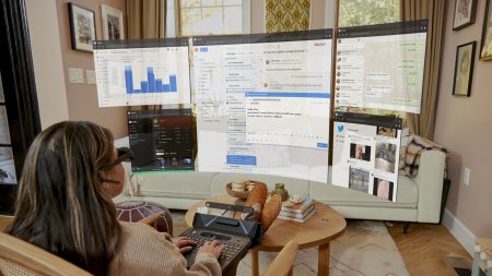 SpaceTop: laptop fara ecran, dar care poate proiecta la 100″ „virtual”
