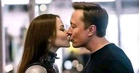 Elon Musk, surprins sarutand femei robot. Fotografiile, virale pe internet, nu sunt ceea ce par FOTO