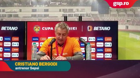 Cristiano Bergodi, conferinta de presa dupa Sepsi - U Cluj 0-0 (5-4, dupa penalty-uri) din <span style='background:#EDF514'>FINALA CUPEI ROMANIEI</span>