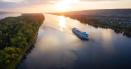 O nava de transport maritim a esuat in canalul Volga-Marea Caspica