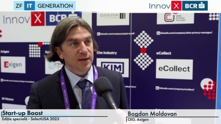 VIDEO. Acceleratorul InnovX-BCR la SelectUSA 2023.  Bogdan Moldovan, CEO al Axigen: Lucram activ pentru a ridica bani pentru M&A si pentru a intra in diverse piete. Suma pe care o ridicam se invarte intre 5 si 10 mil. euro, iar ea va fi alocata achizitionarii unui competitor